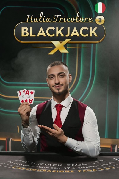 Blackjack Italia Tricolore 3 table game at Betwest Casino